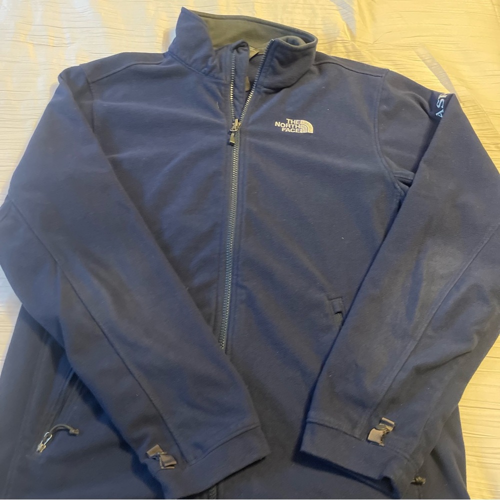 The North Face navy blue fleece jacket size medium‎